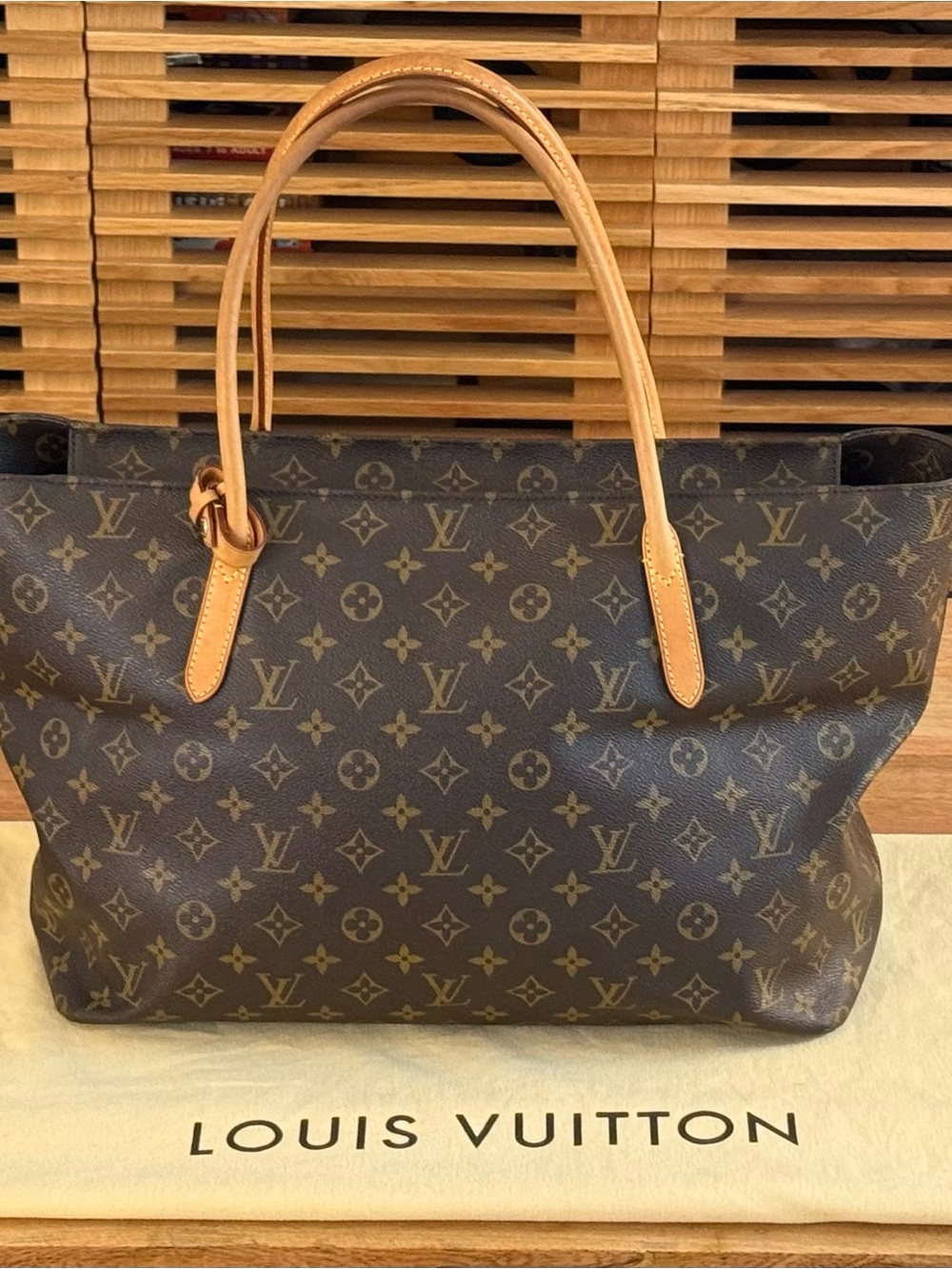 LOUIS VUITTON Monogram Raspail MM with dust bag